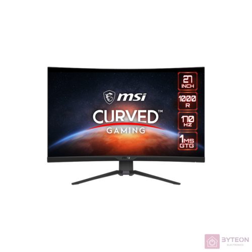 MSI 27" MAG 275CQRF-QD WQHD VA 170Hz HDMI/DP/USB-C ívelt gamer monitor