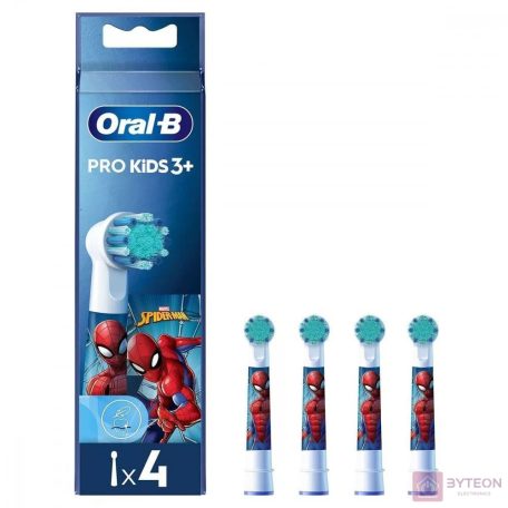 Oral-B EB10-4 Spiderman gyerek 4 db-os elektromos fogkefe pótfej szett