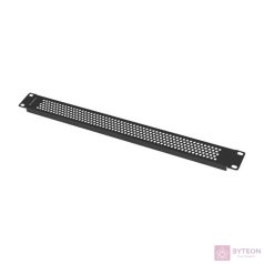   Lanberg AK-1411-B 19" 1U fekete fém hálós/perforált vakpanel