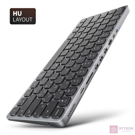 AXAGON HMC-KB-HU Magyar billentyűzet és hub
