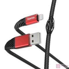   Hama 201538 FIC E3 EXTREME 1,5m USB/Lightning fekete-piros adat- és töltőkábel
