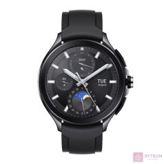 Xiaomi Watch 2 Pro fluorgumi szíjas fekete okosóra