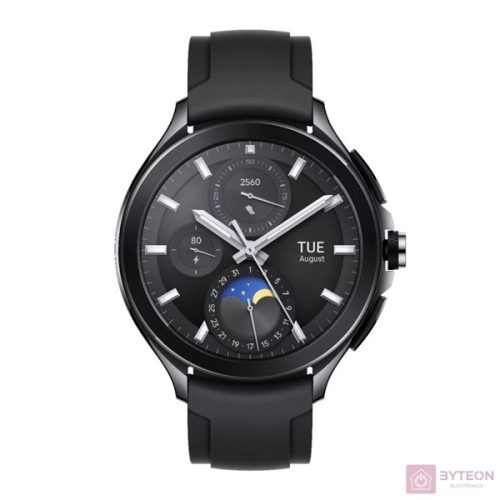 Xiaomi Watch 2 Pro fluorgumi szíjas fekete okosóra
