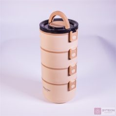 TOO KT-114-BE lila műanyag ételhordó, 15×15×33 cm