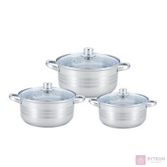 TOO KT-223 2L, 2.5L, 3L-es fedővel konyhai edénykészlet
