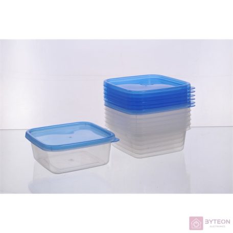 TOO KT-151 7db-os négyzetes 600ml-es ételtároló doboz szett