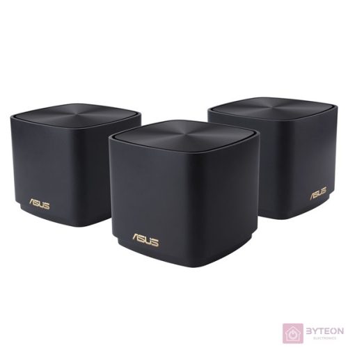 ASUS ZenWifi AX1800 Mini Mesh XD4 PLUS 3-PK fekete vezeték nélküli router