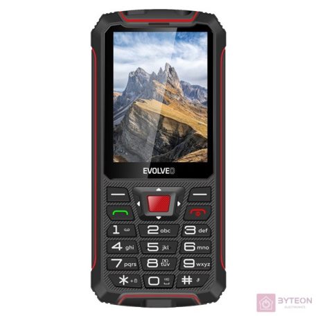 EVOLVEO Strongphone W4 2,8" DualSIM fekete/piros mobiltelefon