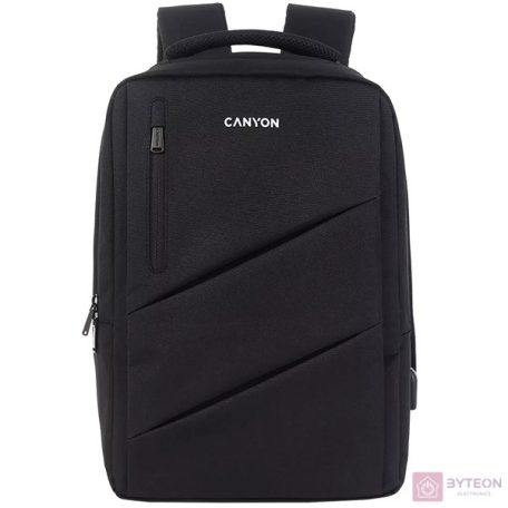 Canyon BPE-5 15,6" notebook poliészter hátizsák fekete