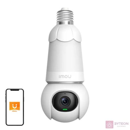 IMOU Bulb Cam /5MP/2,8mm/beltéri/H265/IR25m/SD/kétirányú hang/E27/IP PT wifi villanykörte kamera