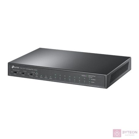 TP-Link TL-SL1311P 8x10/100Mbps LAN port 8xPoE+ 2xGbE LAN 1xGbE SFP port nem menedzselhető asztali switch