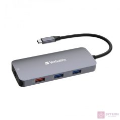 Verbatim 32152 USB-C Pro Multiport CMH-09 9in1 ezüst HUB