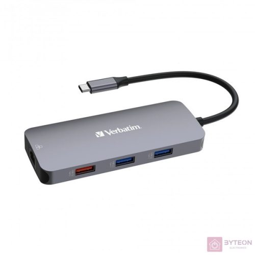 Verbatim 32152 USB-C Pro Multiport CMH-09 9in1 ezüst HUB