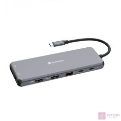 Verbatim 32153 USB-C Pro Multiport CMH-13 13in1 ezüst HUB