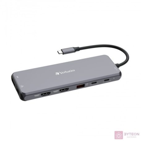 Verbatim 32153 USB-C Pro Multiport CMH-13 13in1 ezüst HUB