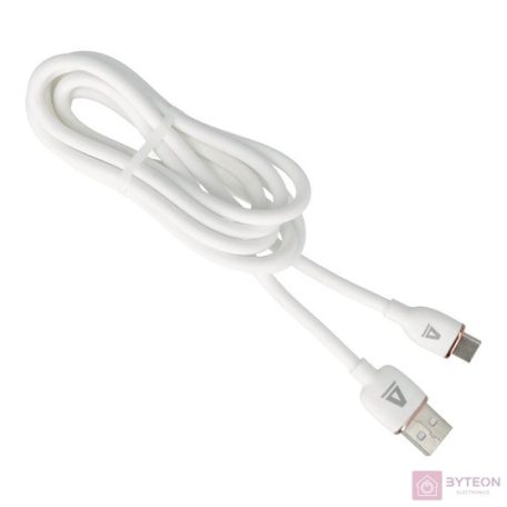AVAX CB620 CREAMY+ USB A-Type C 2.4A, 1,5m fehér-rózsaarany gyorstöltő kábel
