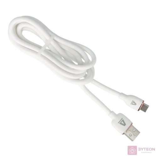AVAX CB620 CREAMY+ USB A-Type C 2.4A, 1,5m fehér-rózsaarany gyorstöltő kábel