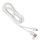 AVAX CB621 CREAMY+ USB A-Type C 2.4A, 1,5m fehér-ezüst gyorstöltő kábel