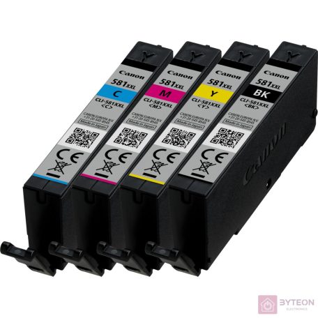 Canon CLI-581 XXL - Fekete Fotó, 4 színű szett