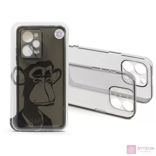 Haffner HF272615 Xiaomi Redmi Note 12 Pro 5G/Poco X5 Pro 5G Gray Monkey átlátszó szilikon hátlap