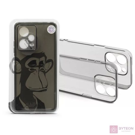 Haffner HF272622 Xiaomi Redmi Note 12 Pro+ 5G Gray Monkey átlátszó szilikon hátlap