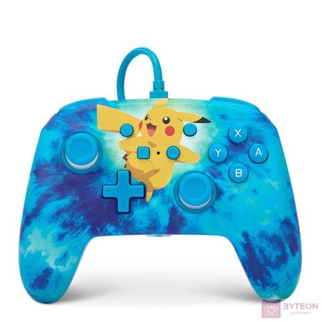 PowerA Enhanced Nintendo Switch vezetékes Tie Dye Pikachu kontroller
