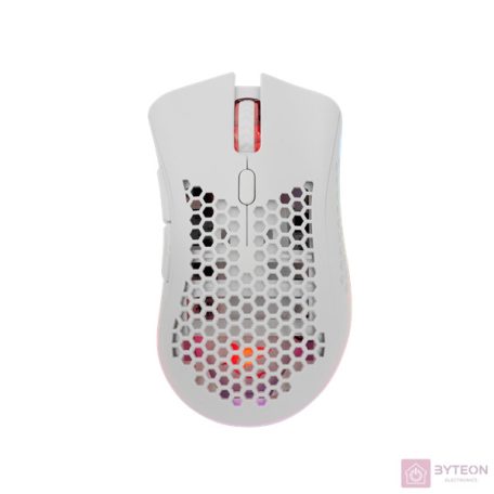 White Shark LIONEL WGM-5012W vezeték nélküli fehér gamer egér
