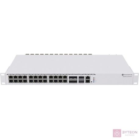 MikroTik CRS326-4C+20G+2Q+RM 1U 19" 20x2.5GbE Multi-Gigabit LAN 4x10GbE RJ45/SFP+ 2xQSFP+ port Cloud Router Switch
