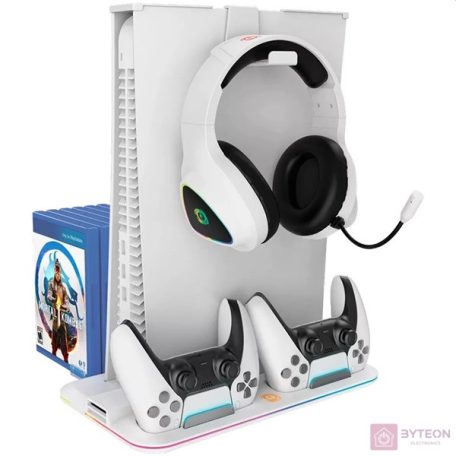 Canyon CND-CSPS5W PS5 fehér multifunkcionális hűtő állvány