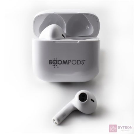 Boompods Compact Buds True Wireless Bluetooth fehér fülhallgató