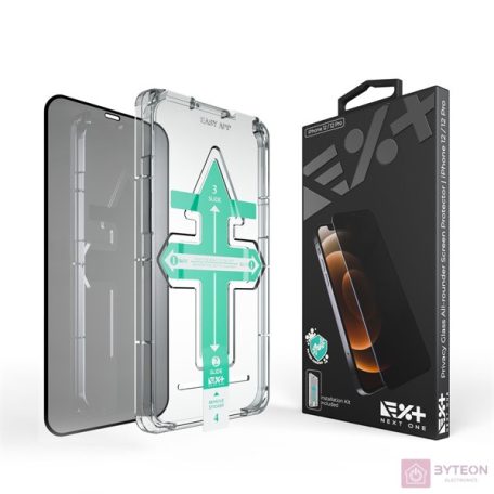 NextOne IPH-6.1-PRV iPhone12/12 Pro All-Rounder Privacy kijezővédő üvegfólia