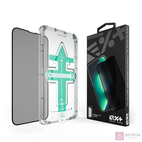 NextOne IPH-13-PRV iPhone 13/13 Pro All-Rounder Privacy kijezővédő üvegfólia