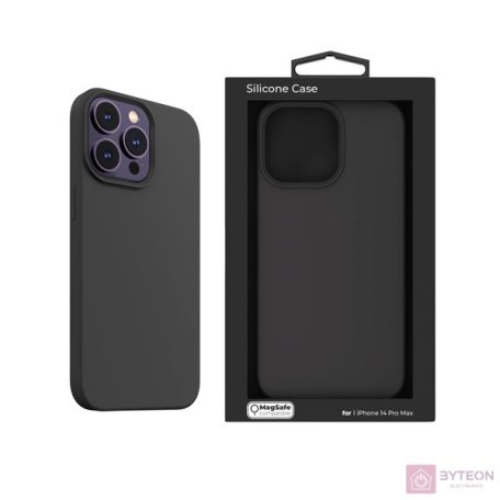 NextOne IPH-14PROMAX-MAGCASE-BLACK iPhone 14 Pro Max fekete szilikon MagSafe hátlap