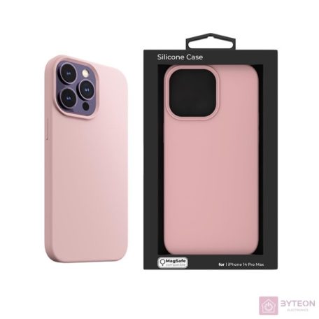 NextOne IPH-14PROMAX-MAGSAFE-PINK iPhone 14 Pro Max rózsaszín szilikon MagSafe hátlap