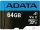 ADATA microSDHC 64GB Premier (Class10, UHS-I U1 A1) R/W: 85/25 MB/s SD adapterrel