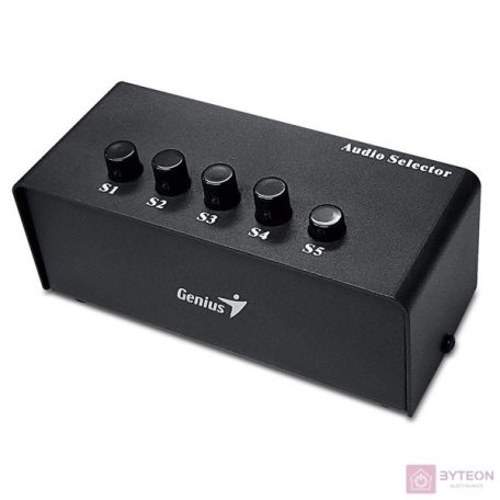 Genius RS2 5 portos fekete audio switch