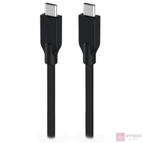 Genius ACC-C2CC-3A 1,5m fekete adat- és töltőkábel