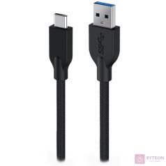 Genius ACC-A2CC-3A 1,5m fekete adat- és töltőkábel