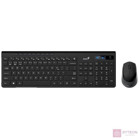 Genius SlimStar 8230 vezeték nélküli fekete billentyűzet és egér