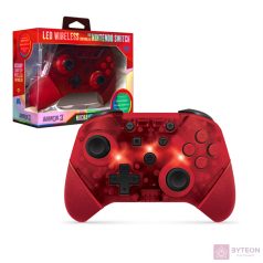   Armor3 NuChamp Nintendo Switch Piros LED vezeték nélküli kontroller