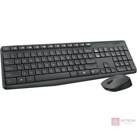 Logitech MK235 (US, Vez.nélküli) - Fekete