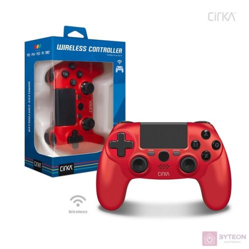 Cirka NuForce PS4/PC/Mac piros vezeték nélküli kontroller