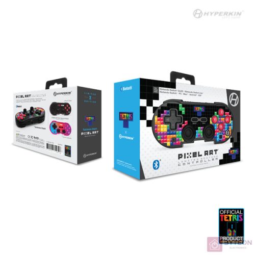Hyperkin Pixel Art Tetris Nintendo Switch/PC/Mac/Android "Tetrimino Stack" BT kontroller