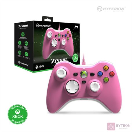 Hyperkin Xenon Xbox Series|One/Windows 11|10 pink Xbox liszenszelt vezetékes kontroller