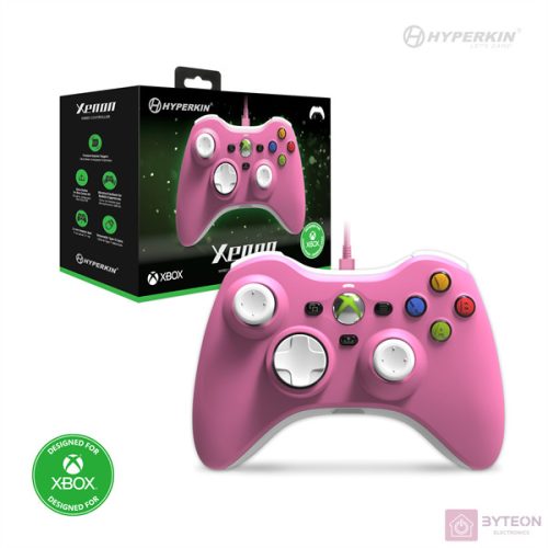 Hyperkin Xenon Xbox Series|One/Windows 11|10 pink Xbox liszenszelt vezetékes kontroller