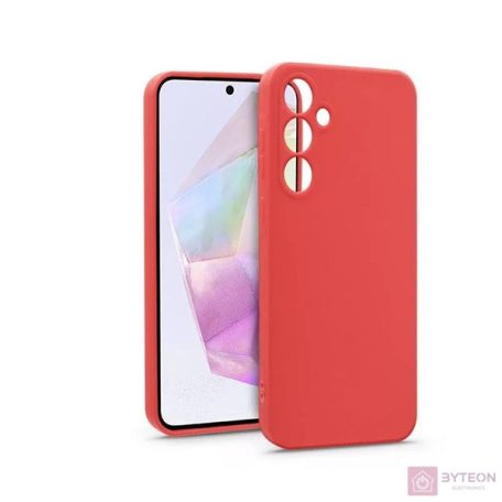 Haffner HF271601 Samsung Galaxy A35 5G Soft piros szilikon hátlap
