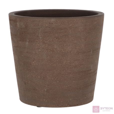 Terrakotta virágcserép, sötétbarna, 25 cm átmérőjű