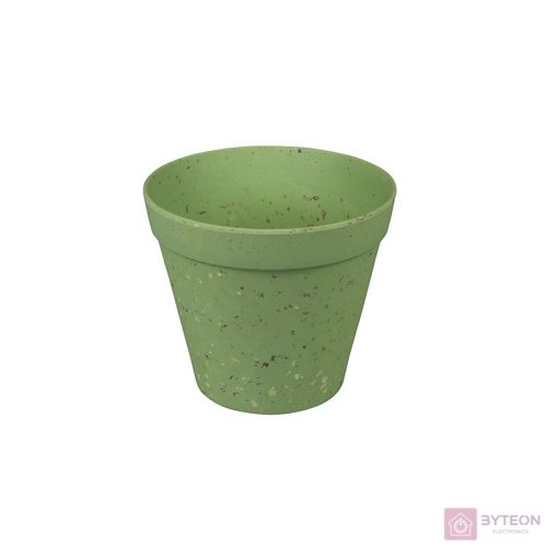 Környezetbarát virágcserép, zöld, 15 cm