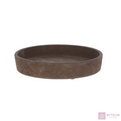   Terrakotta virágcserép alátét, sötétbarna, 15 cm átmérőjű