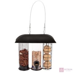 Három az egyben madáretető, tetővel, 25 cm Három az egyben madáretető, tetővel, 25 cm